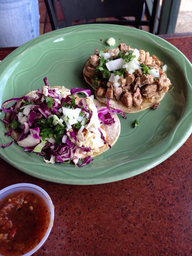 Chicken & Carne Tacos